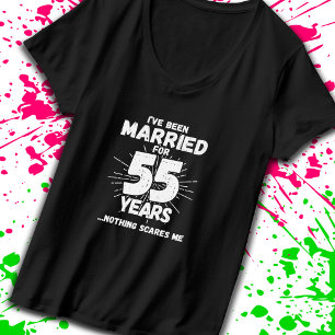 Ehepaare Verheiratet 55 Jahre Funny 55 Jahre Jubil T-Shirt