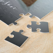 Ehepaare Wedding Foto Mrs. Signature Script DIY Puzzle (Seite)