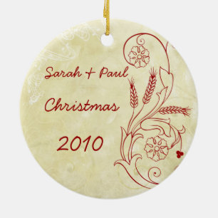 Ehepaare Weihnachts-Foto Ornament