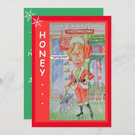 Ehepaare Weihnachtskarte Feiertagskarte (Vorne/Hinten)