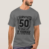 Ehepaare zum 50. Hochzeitstag Ehefrau 50 T-Shirt (Vorderseite)