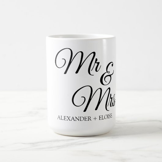 Ehepaare zum Hochzeitstag Kaffeetasse (Mittel)