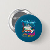 Ehepartner 5. Hochzeitstag Kunstwerk Button (Vorne & Hinten)