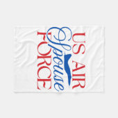 Ehepartner der US-Luftwaffe – Stolze Militärehefra Fleecedecke (Vorderseite (Horizontal))