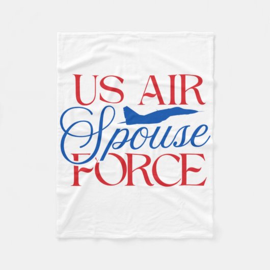 Ehepartner der US-Luftwaffe – Stolze Militärehefra Fleecedecke (Vorderseite)