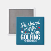 Ehepartner Golfpartner Paare Design Magnet (Vorderseite/Rückseite)
