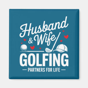Ehepartner Golfpartner Paare Design Magnet