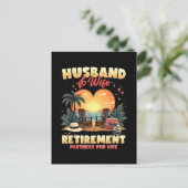 Ehepartner im Ruhestand Postkarte (Stehend Vorderseite)