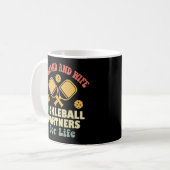 Ehepartner Pickleball Partner fürs Leben Kaffeetasse (Vorderseite Links)