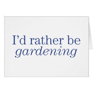 Eher arbeitet im Garten
