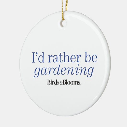 Eher arbeitet im Garten Keramikornament (Links)