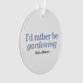 Eher arbeitet im Garten Ornament (Vorderseite)