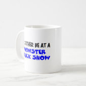 eher auf einer Monster-LKW-Show Kaffeetasse (Vorderseite Links)