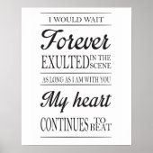 eher Be - CLEAN BANDIT TEXTE - Wanddekor, Typog Poster (Vorne)