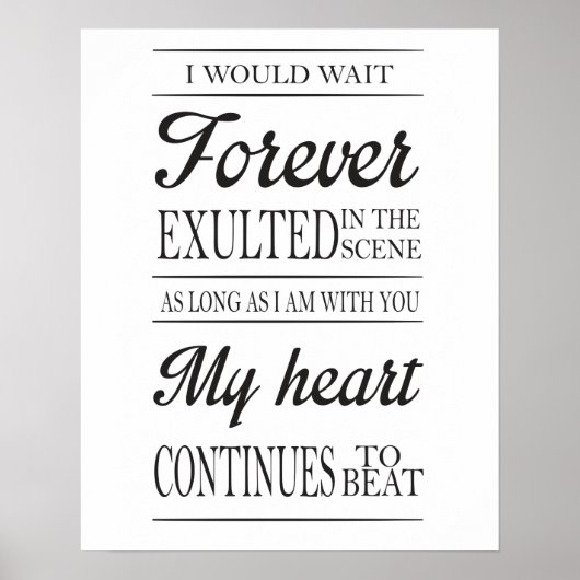 eher Be - CLEAN BANDIT TEXTE - Wanddekor, Typog Poster (Vorne)