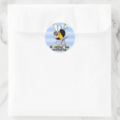 eher Bienenstockwerk Runder Aufkleber (Tasche)