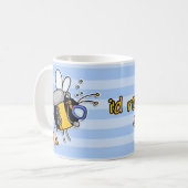 eher Bienentauchen Kaffeetasse (Vorderseite Links)