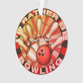 Eher Bowling spielen Ornament (Vorderseite)