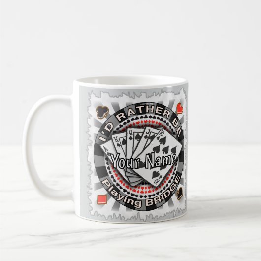 Eher Bridge spielen Kaffeetasse (Links)