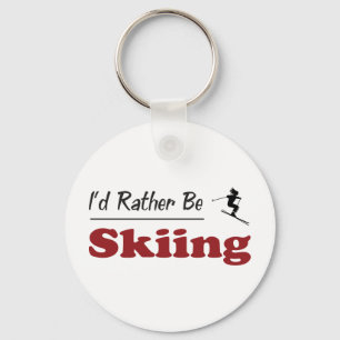 Eher fährt Ski Schlüsselanhänger