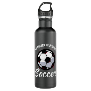 eher Fußball-Wortart spielen Edelstahlflasche