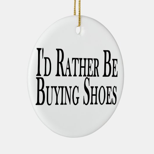 Eher kauft Schuhe Keramik Ornament (Rechts)