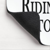Eher reitet mein Motorrad Mousepad (Ecke)