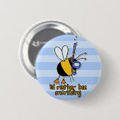 eher schnorchelnde Biene Button (Vorne & Hinten)