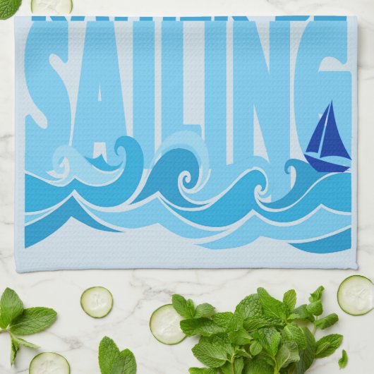 eher Segeln als in Galley Geschirrtuch (Gefaltet)