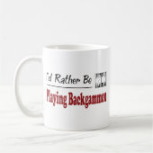 Eher spielt Backgammon Kaffeetasse (Links)
