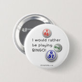 Eher spielt BINGO! Button (Vorne & Hinten)