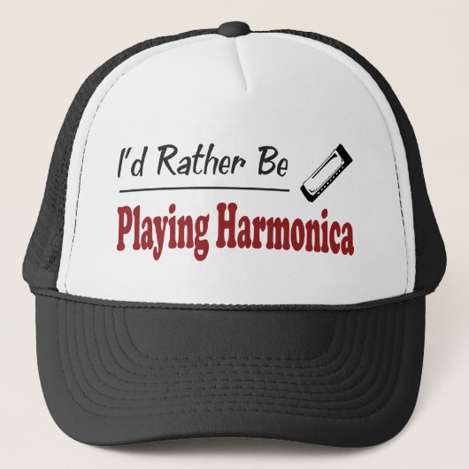 Eher spielt Harmonika Truckerkappe (Vorderseite)