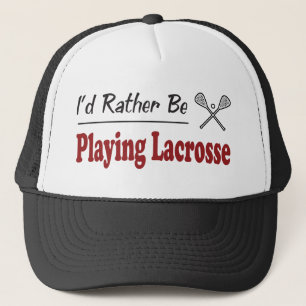 Eher spielt Lacrosse Truckerkappe