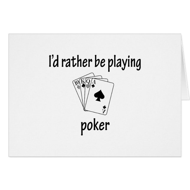 Eher spielt Poker (Vorderseite (Horizontal))