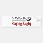 Eher spielt Rugby Autoaufkleber (Vorne)