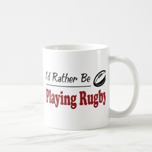 Eher spielt Rugby Kaffeetasse (Rechts)