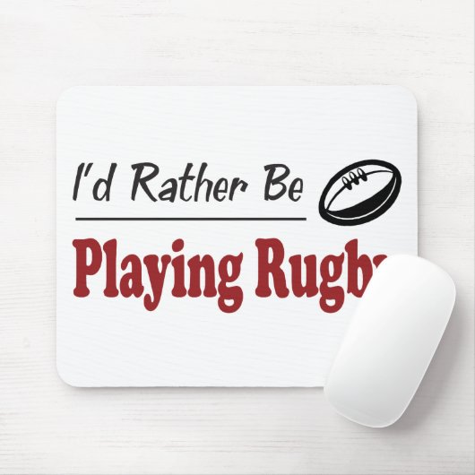 Eher spielt Rugby Mousepad (Mit Mouse)