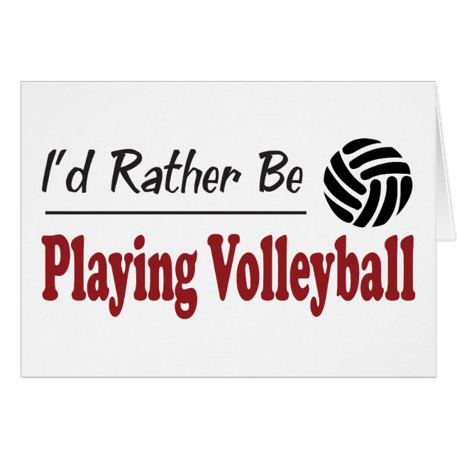 Eher spielt Volleyball (Vorderseite (Horizontal))