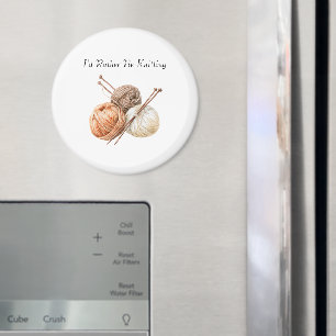 Eher Stricken Orange Braun Creme Garn Magnet
