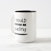 Eher surft Kaffee-Tasse Zweifarbige Tasse (Vorderseite Links)