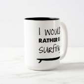 Eher surft Kaffee-Tasse Zweifarbige Tasse (VorderseiteRechts)