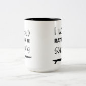 Eher surft Kaffee-Tasse Zweifarbige Tasse (Mittel)