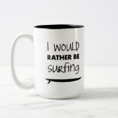 Eher surft Kaffee-Tasse Zweifarbige Tasse (Links)