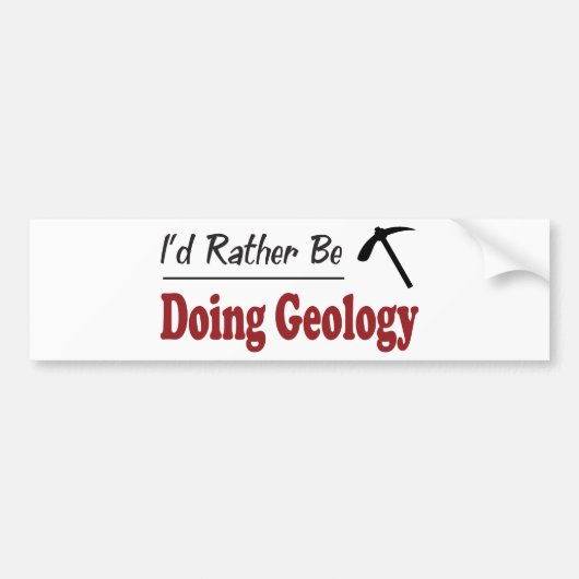 Eher tut Geologie Autoaufkleber (Vorne)