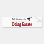 Eher tut Karate Autoaufkleber (Vorne)