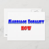 Ehergleichheit jetzt! postkarte (Vorne/Hinten)