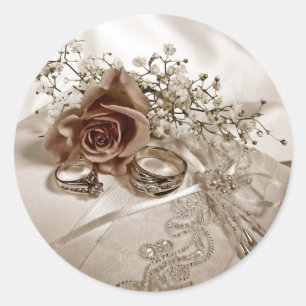 Ehering-Aufkleber Runder Aufkleber