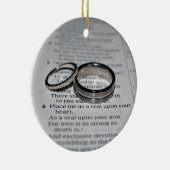 Ehering-Bibel-Vers-Verzierung Keramikornament (Rechts)