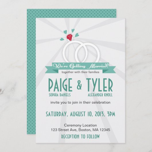 Ehering-Einladung Einladung (Vorne/Hinten)