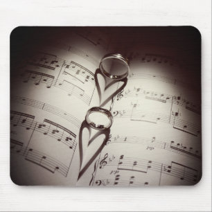 Ehering-Herzen-Musik Mousepad